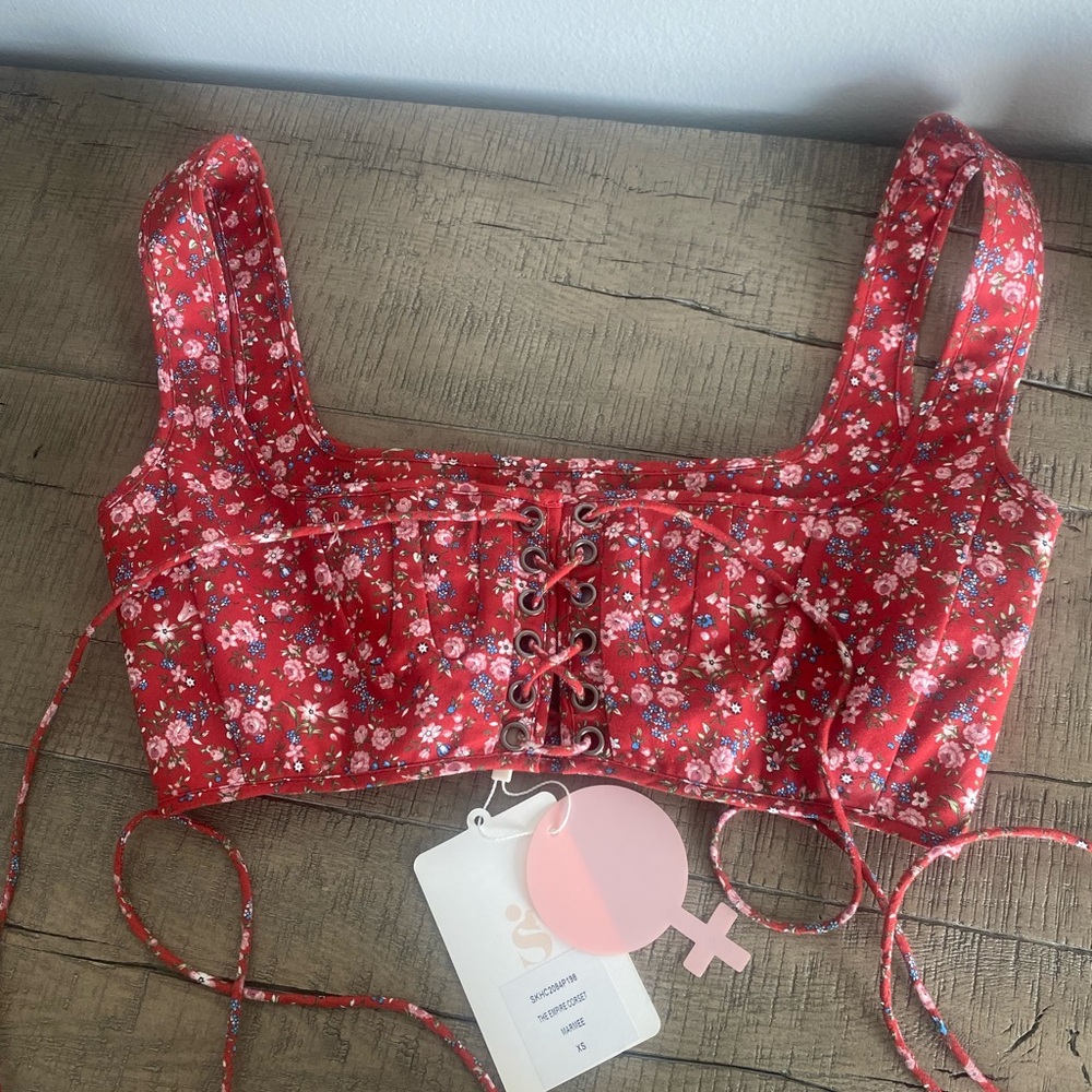 Selkie Jam Cake Red Corset